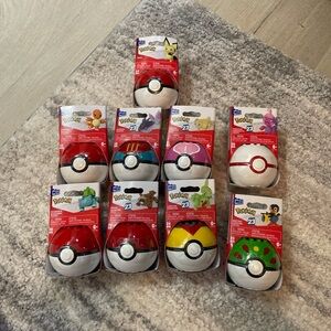 Lot of 9 Pokémon Mega Construx PokeBall Figures New